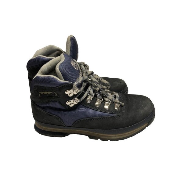 TIMBERLAND WOMEN NAVY LACE UP BOOTS 8.5 M - Picture 1 of 10